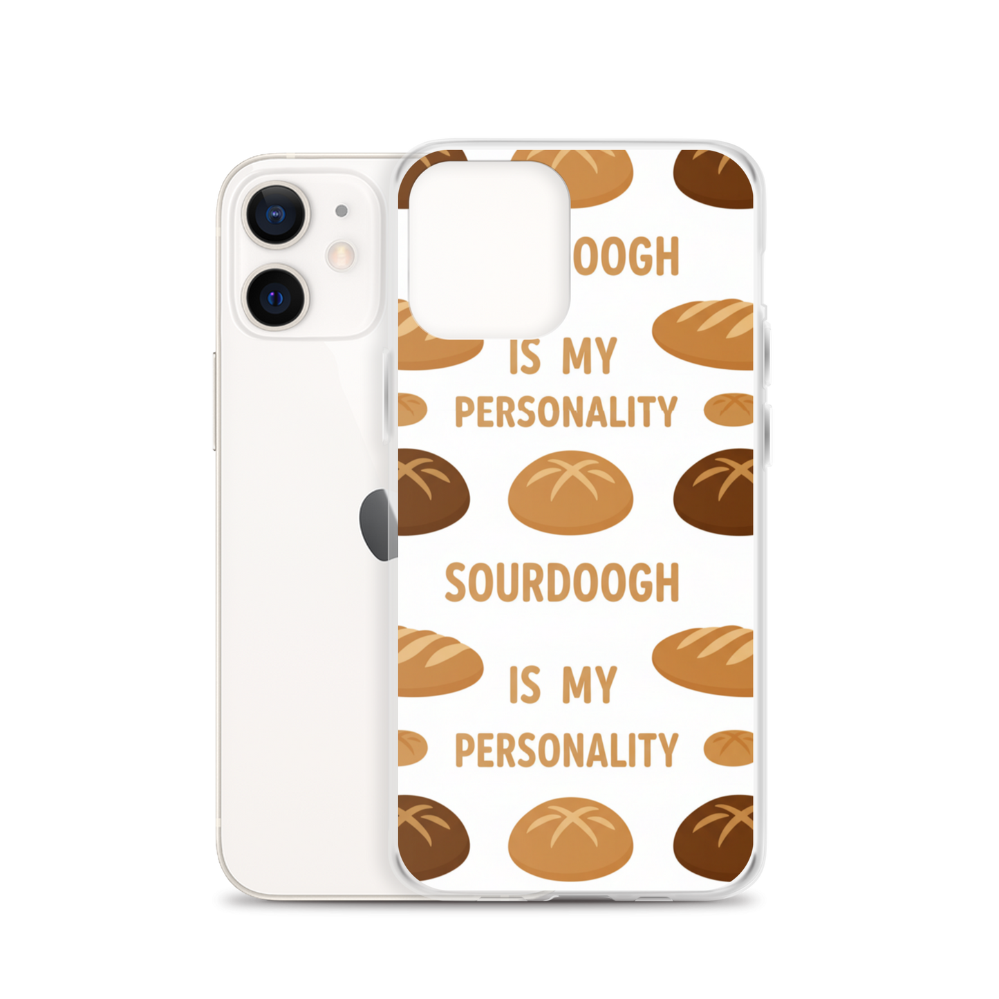 Sourdough Is My Personality Clear Case for iPhone® Bags & Accessories > Phone Cases ZomaModa