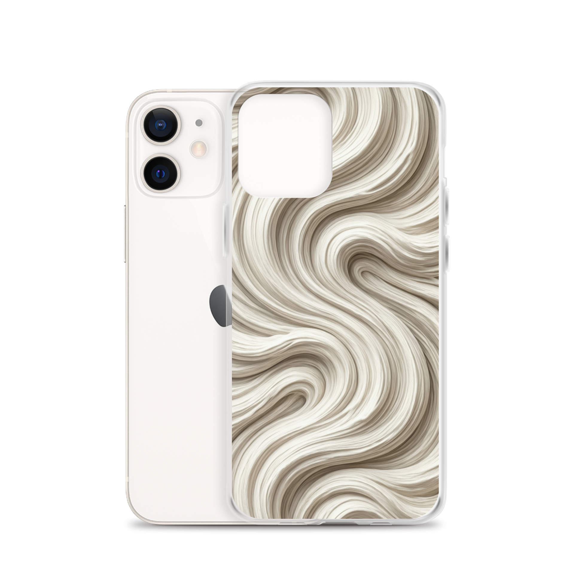 Minimal Flour Swirl Baking Clear Case for iPhone® Bags & Accessories > Phone Cases ZomaModa