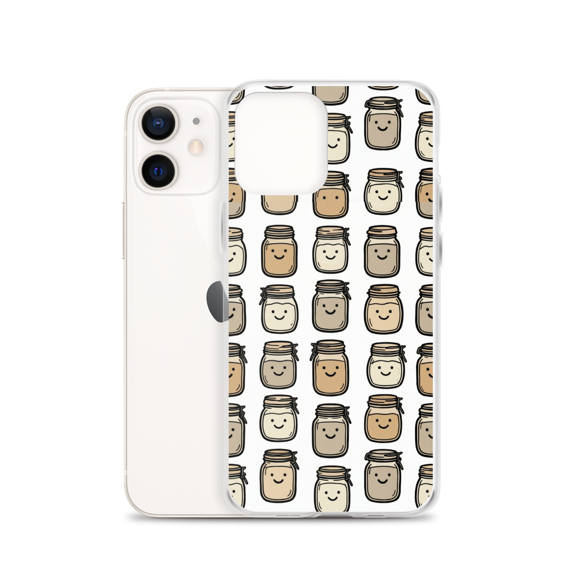 Cute Sourdough Starter Jars Clear Case for iPhone® Bags & Accessories > Phone Cases ZomaModa