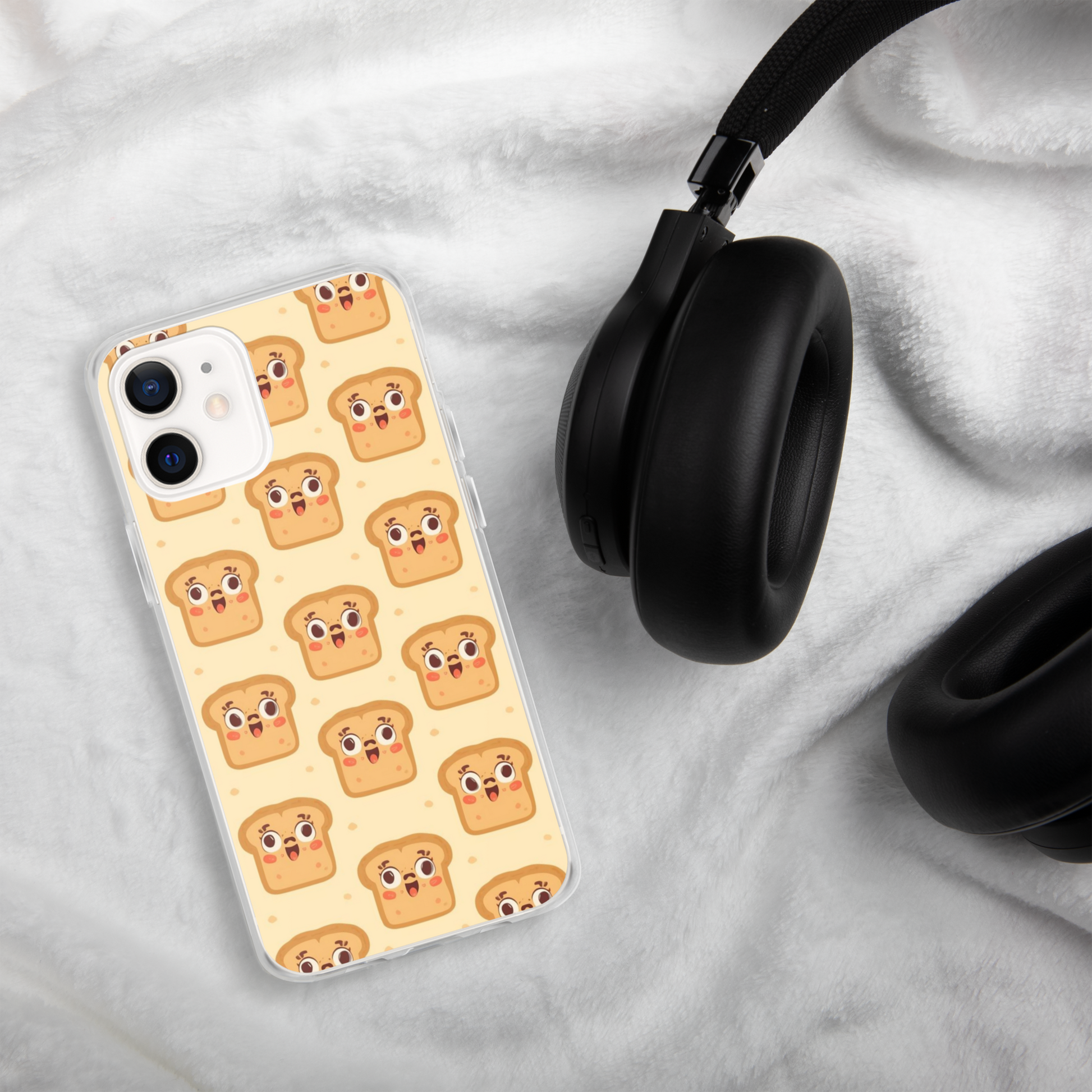 Funny Bread Faces Clear Case for iPhone® Bags & Accessories > Phone Cases ZomaModa