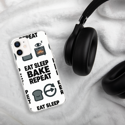 Eat Sleep Bake Repeat Clear Case for iPhone® Bags & Accessories > Phone Cases ZomaModa