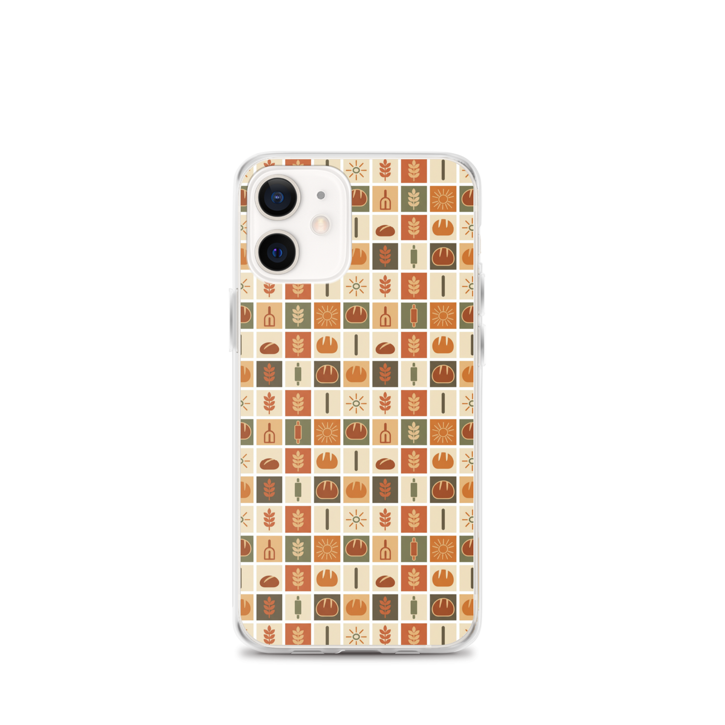 Retro Bread Stamp Clear Case for iPhone® iPhone 12 mini Bags & Accessories > Phone Cases ZomaModa