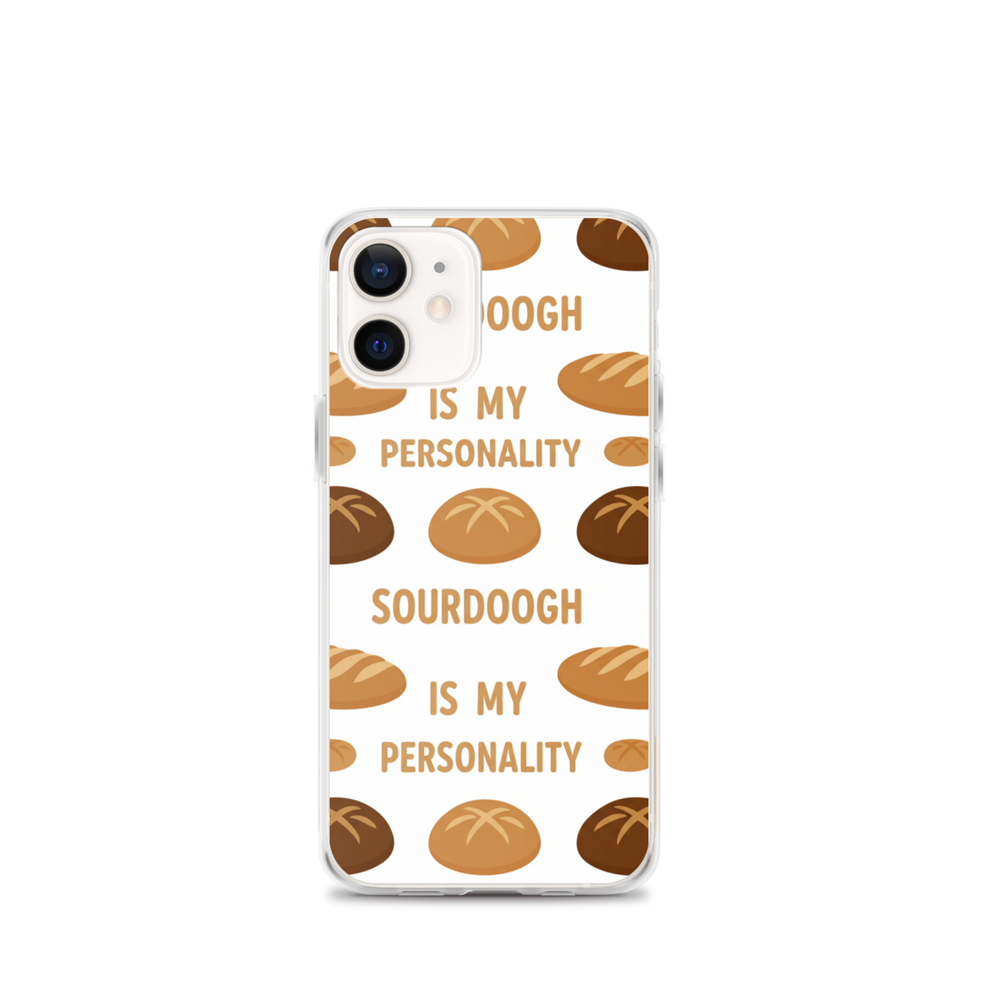 Sourdough Is My Personality Clear Case for iPhone® iPhone 12 mini Bags & Accessories > Phone Cases ZomaModa