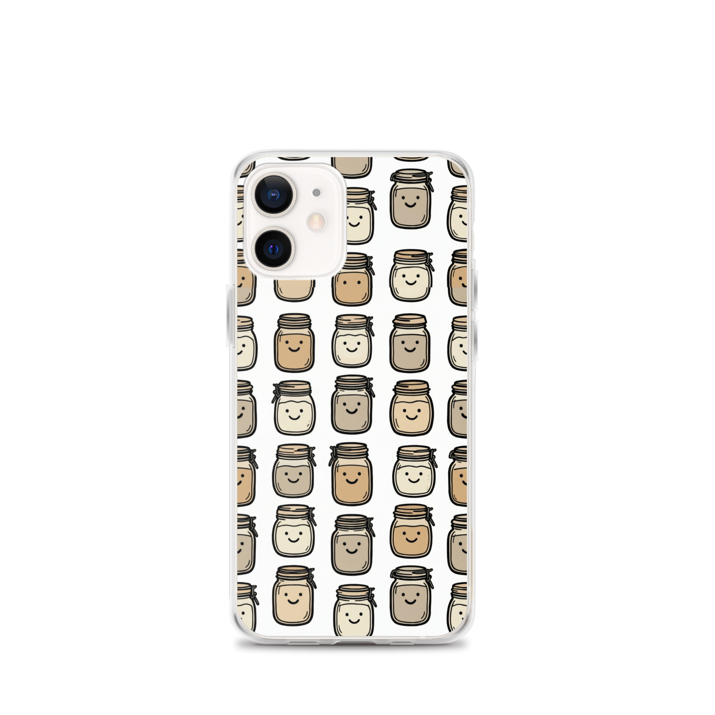 Cute Sourdough Starter Jars Clear Case for iPhone® iPhone 12 mini Bags & Accessories > Phone Cases ZomaModa