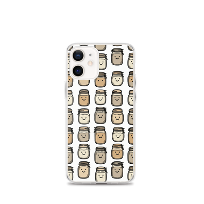 Cute Sourdough Starter Jars Clear Case for iPhone® iPhone 12 mini Bags & Accessories > Phone Cases ZomaModa
