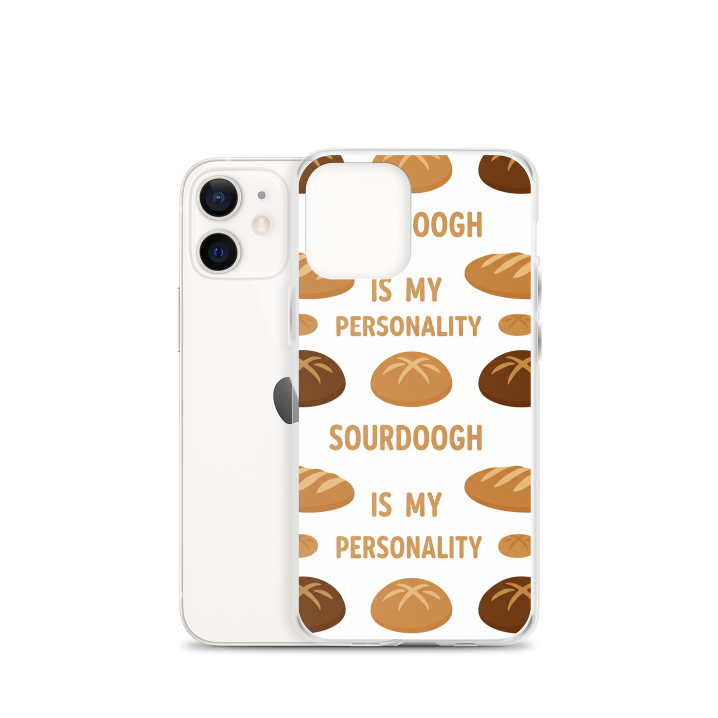 Sourdough Is My Personality Clear Case for iPhone® Bags & Accessories > Phone Cases ZomaModa