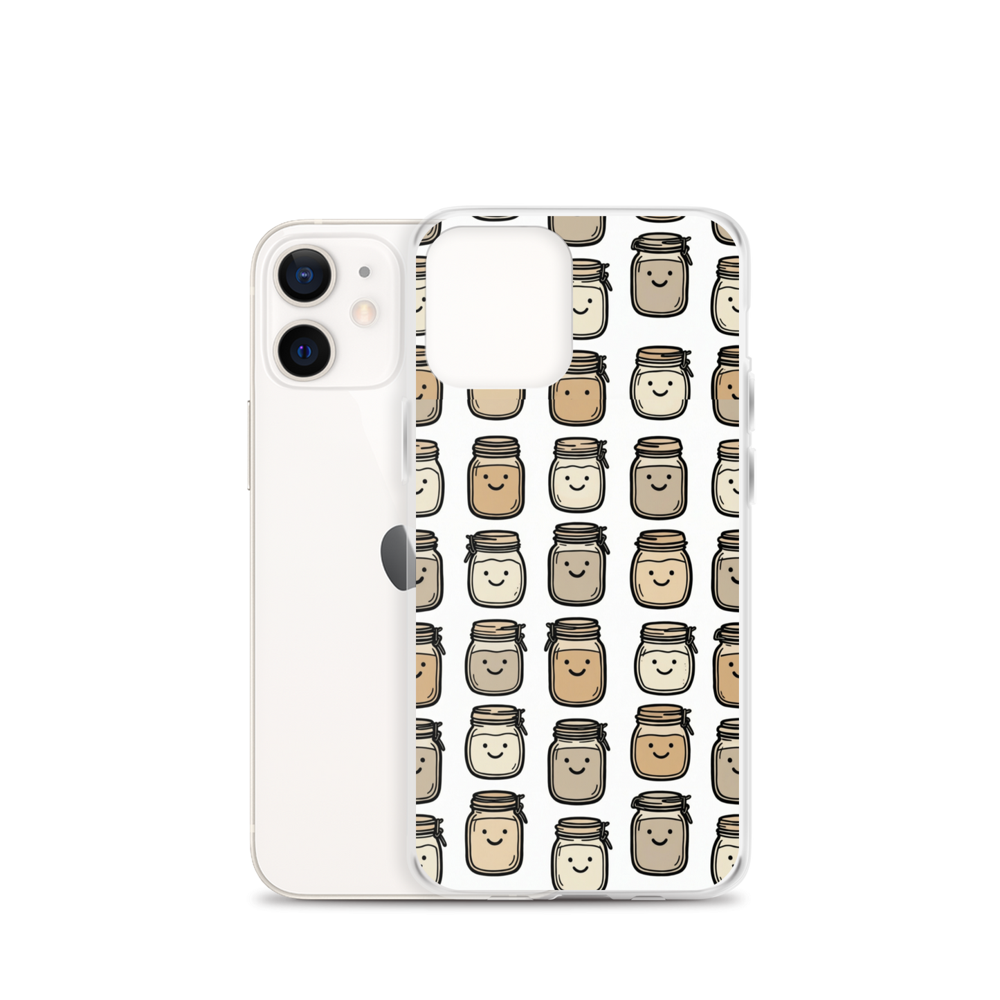 Cute Sourdough Starter Jars Clear Case for iPhone® Bags & Accessories > Phone Cases ZomaModa