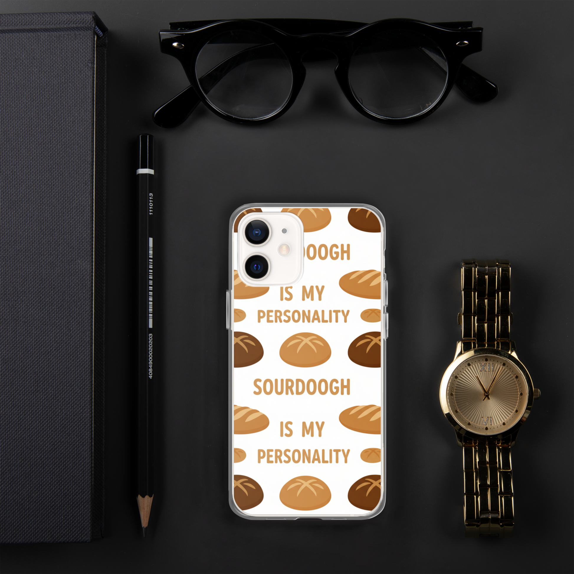 Sourdough Is My Personality Clear Case for iPhone® Bags & Accessories > Phone Cases ZomaModa