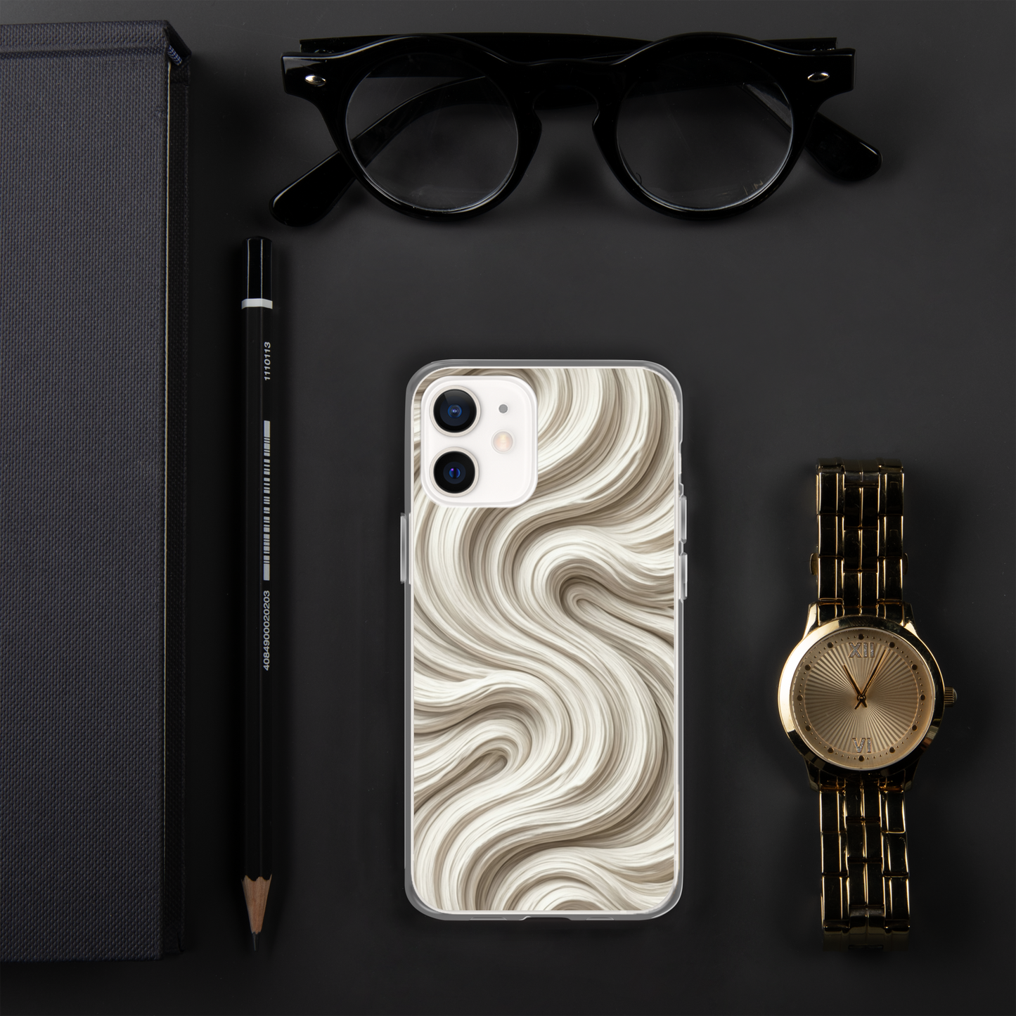 Minimal Flour Swirl Baking Clear Case for iPhone® Bags & Accessories > Phone Cases ZomaModa