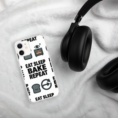Eat Sleep Bake Repeat Clear Case for iPhone® Bags & Accessories > Phone Cases ZomaModa