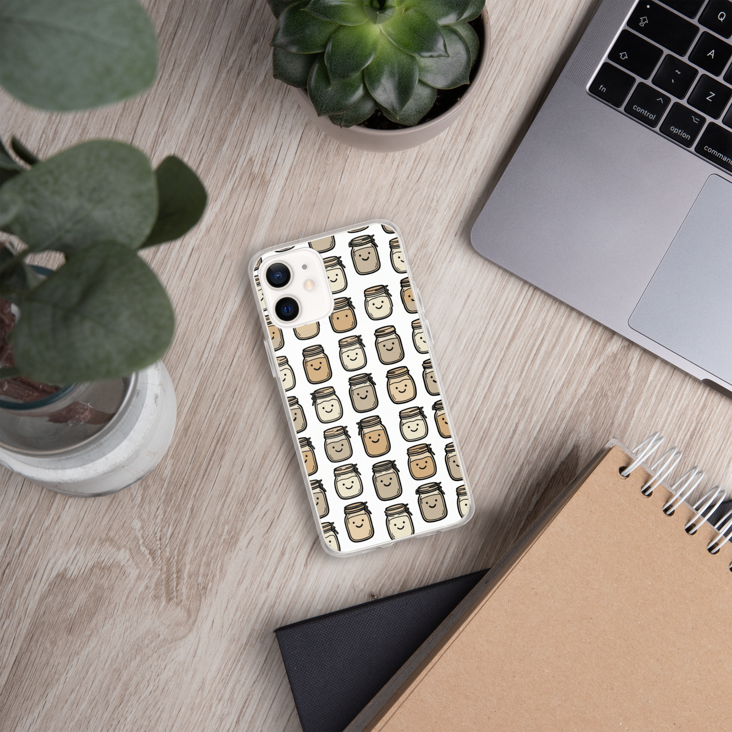 Cute Sourdough Starter Jars Clear Case for iPhone® Bags & Accessories > Phone Cases ZomaModa