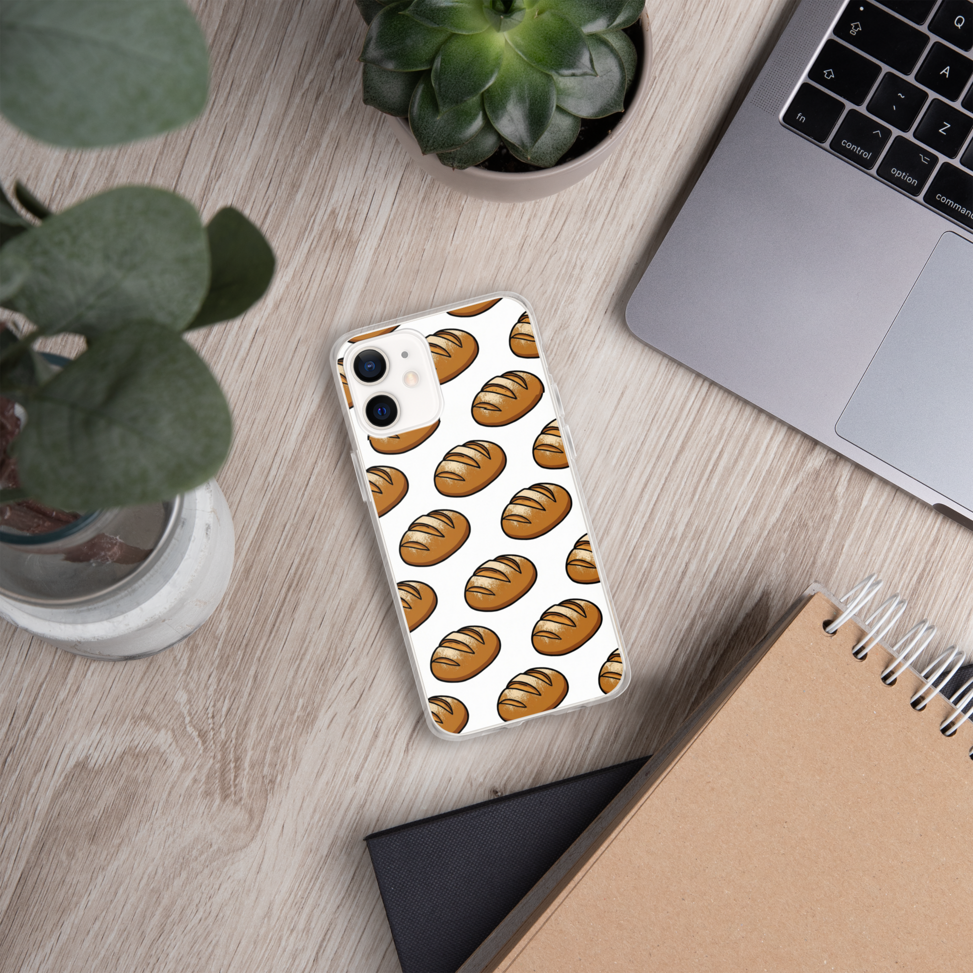 Floating Sourdough Loaves Pattern Clear Case for iPhone® Bags & Accessories > Phone Cases ZomaModa
