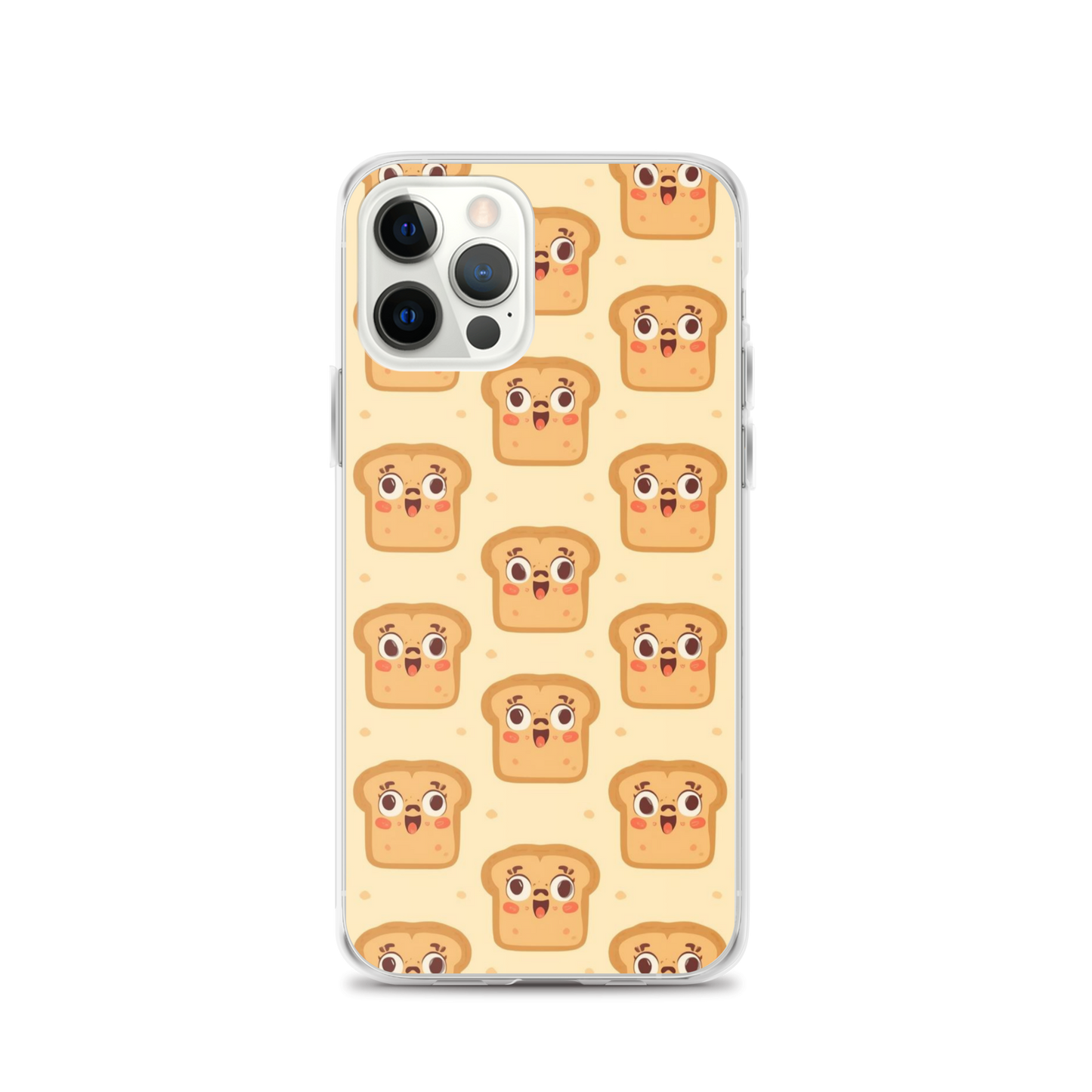 Funny Bread Faces Clear Case for iPhone® iPhone 12 Pro Bags & Accessories > Phone Cases ZomaModa