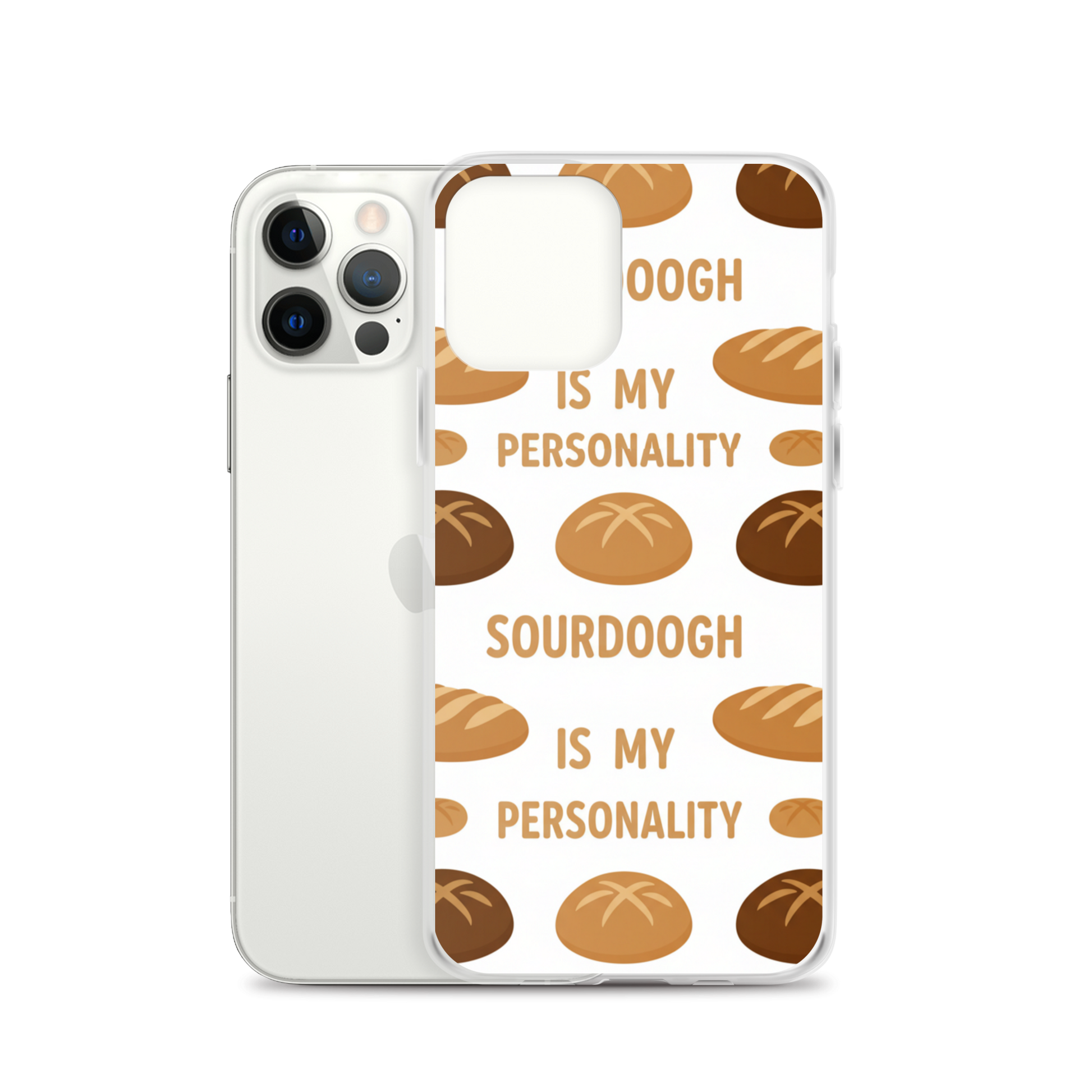 Sourdough Is My Personality Clear Case for iPhone® Bags & Accessories > Phone Cases ZomaModa
