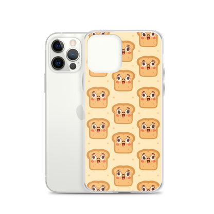 Funny Bread Faces Clear Case for iPhone® Bags & Accessories > Phone Cases ZomaModa