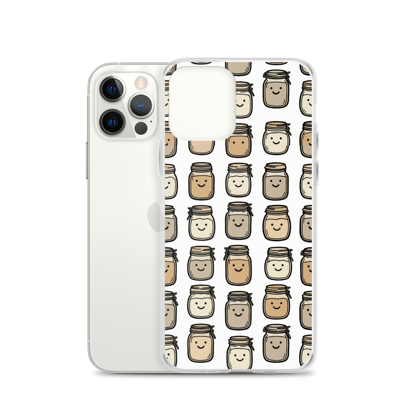 Cute Sourdough Starter Jars Clear Case for iPhone® Bags & Accessories > Phone Cases ZomaModa
