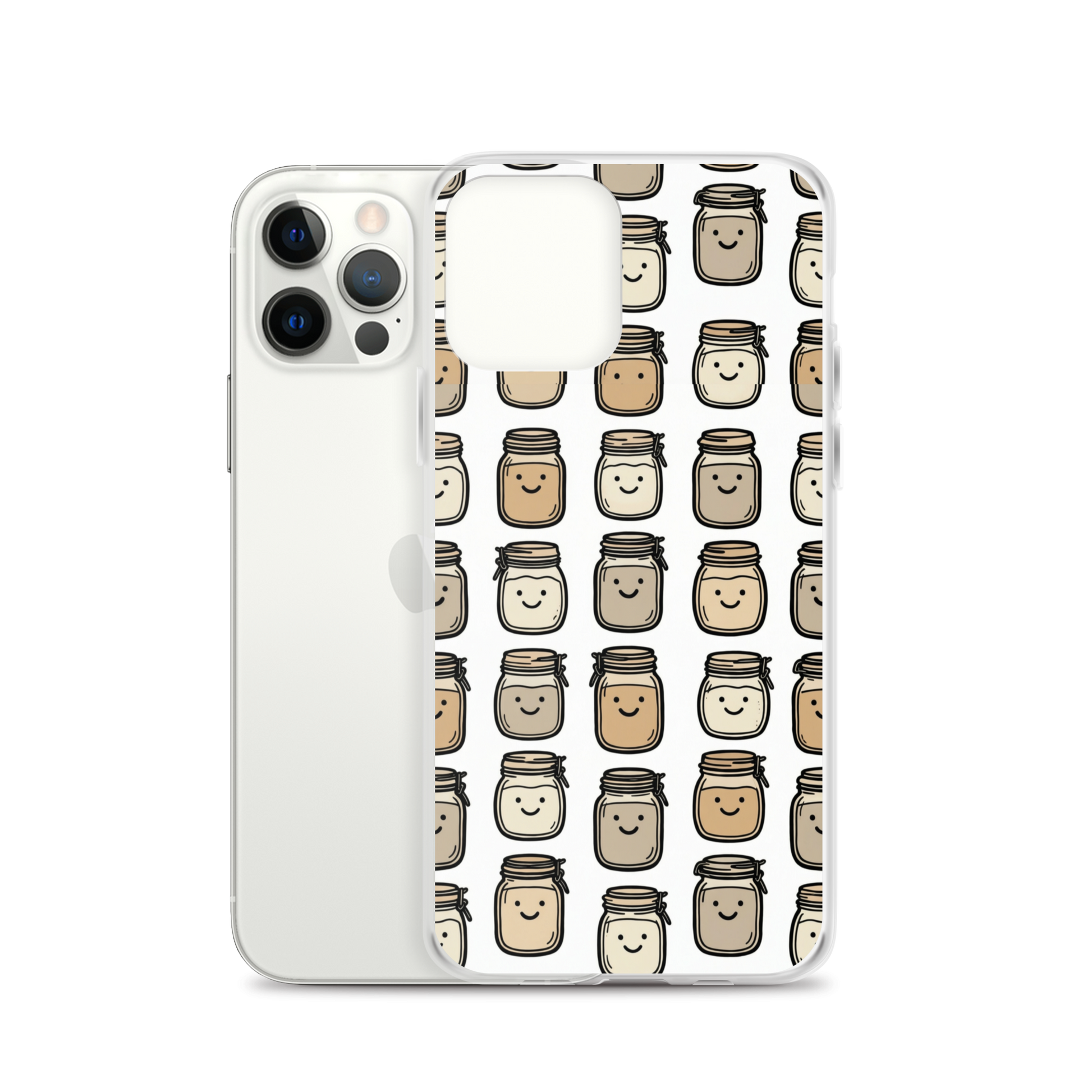 Cute Sourdough Starter Jars Clear Case for iPhone® Bags & Accessories > Phone Cases ZomaModa