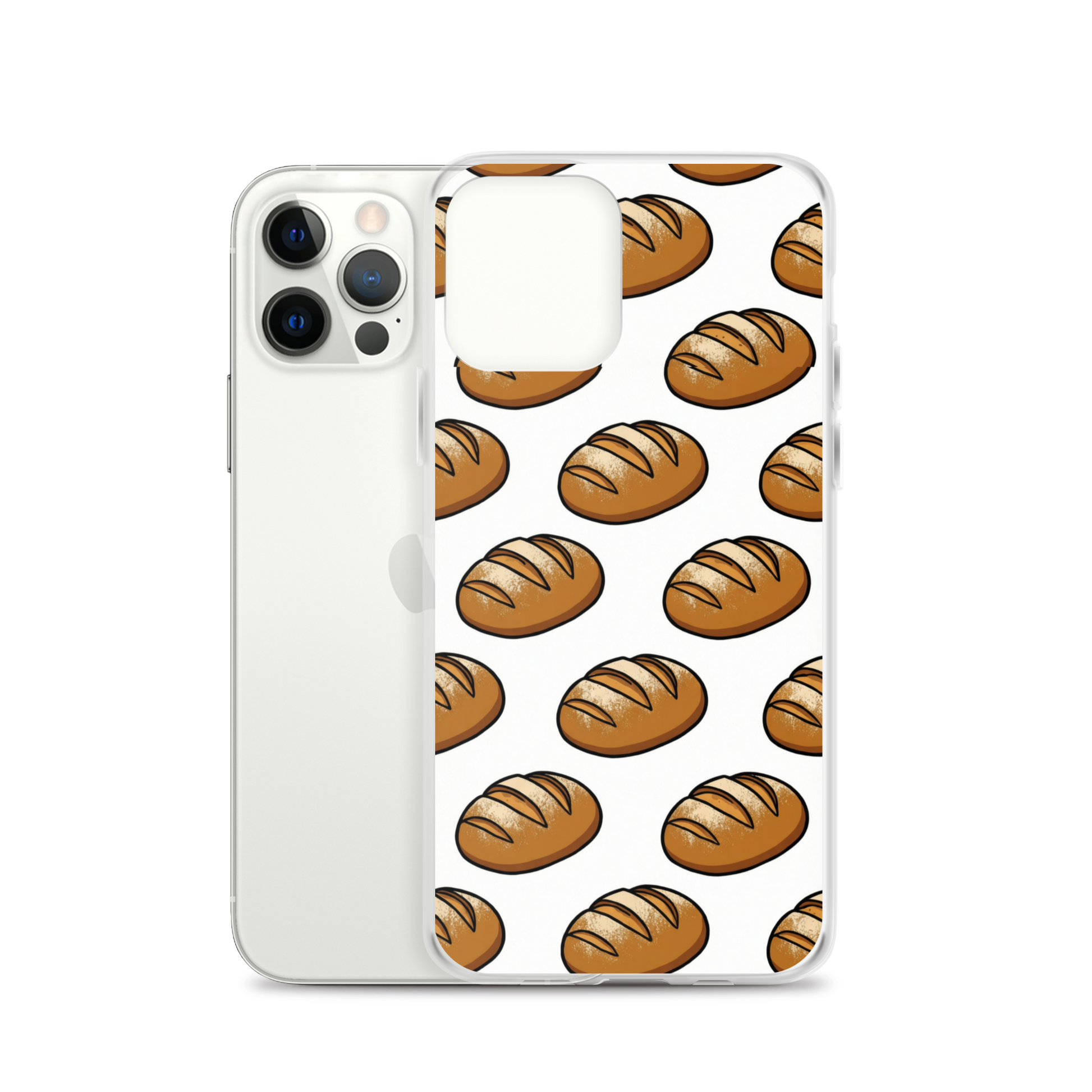 Floating Sourdough Loaves Pattern Clear Case for iPhone® Bags & Accessories > Phone Cases ZomaModa