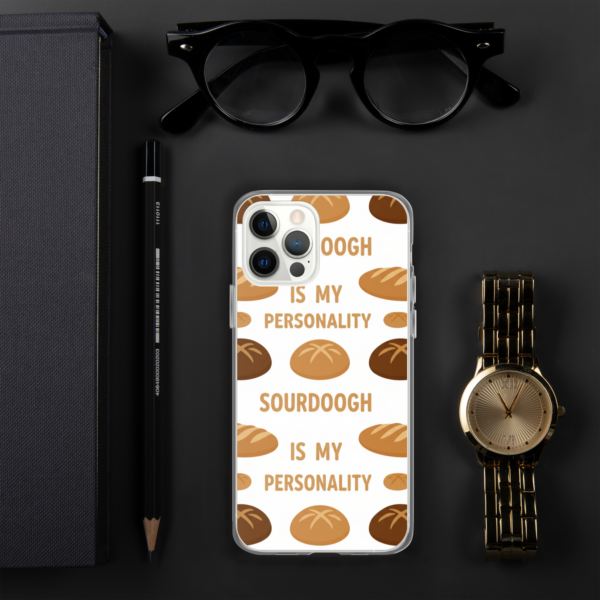 Sourdough Is My Personality Clear Case for iPhone® Bags & Accessories > Phone Cases ZomaModa