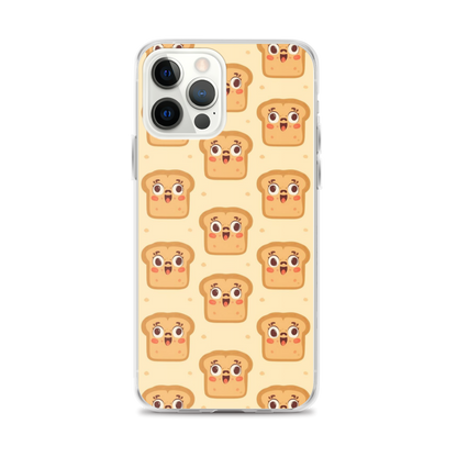 Funny Bread Faces Clear Case for iPhone® iPhone 12 Pro Max Bags & Accessories > Phone Cases ZomaModa