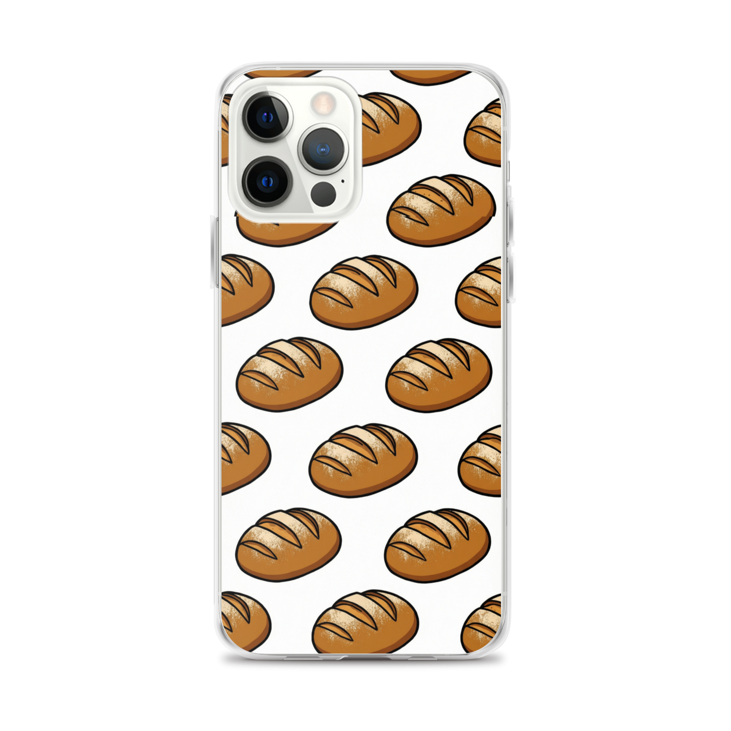 Floating Sourdough Loaves Pattern Clear Case for iPhone® iPhone 12 Pro Max Bags & Accessories > Phone Cases ZomaModa