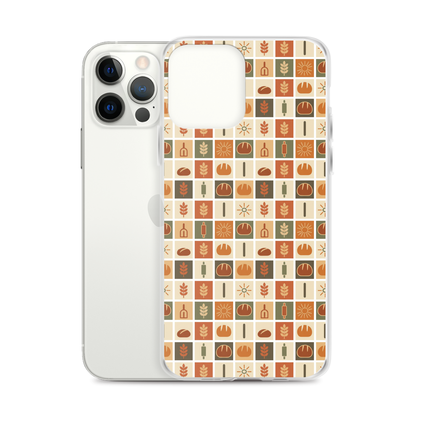 Retro Bread Stamp Clear Case for iPhone® Bags & Accessories > Phone Cases ZomaModa
