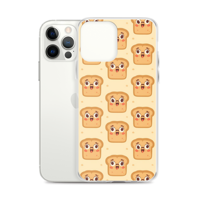 Funny Bread Faces Clear Case for iPhone® Bags & Accessories > Phone Cases ZomaModa