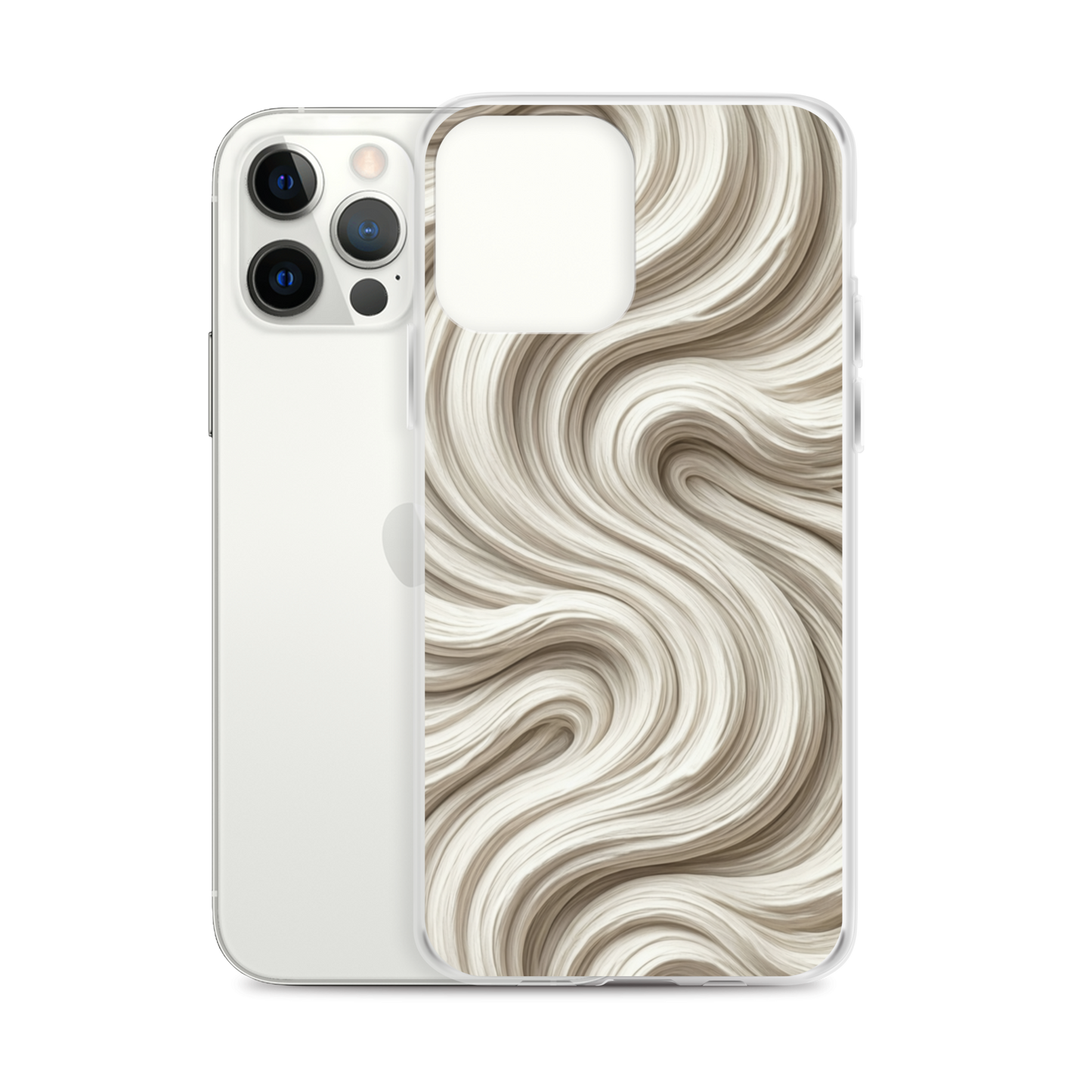 Minimal Flour Swirl Baking Clear Case for iPhone® Bags & Accessories > Phone Cases ZomaModa