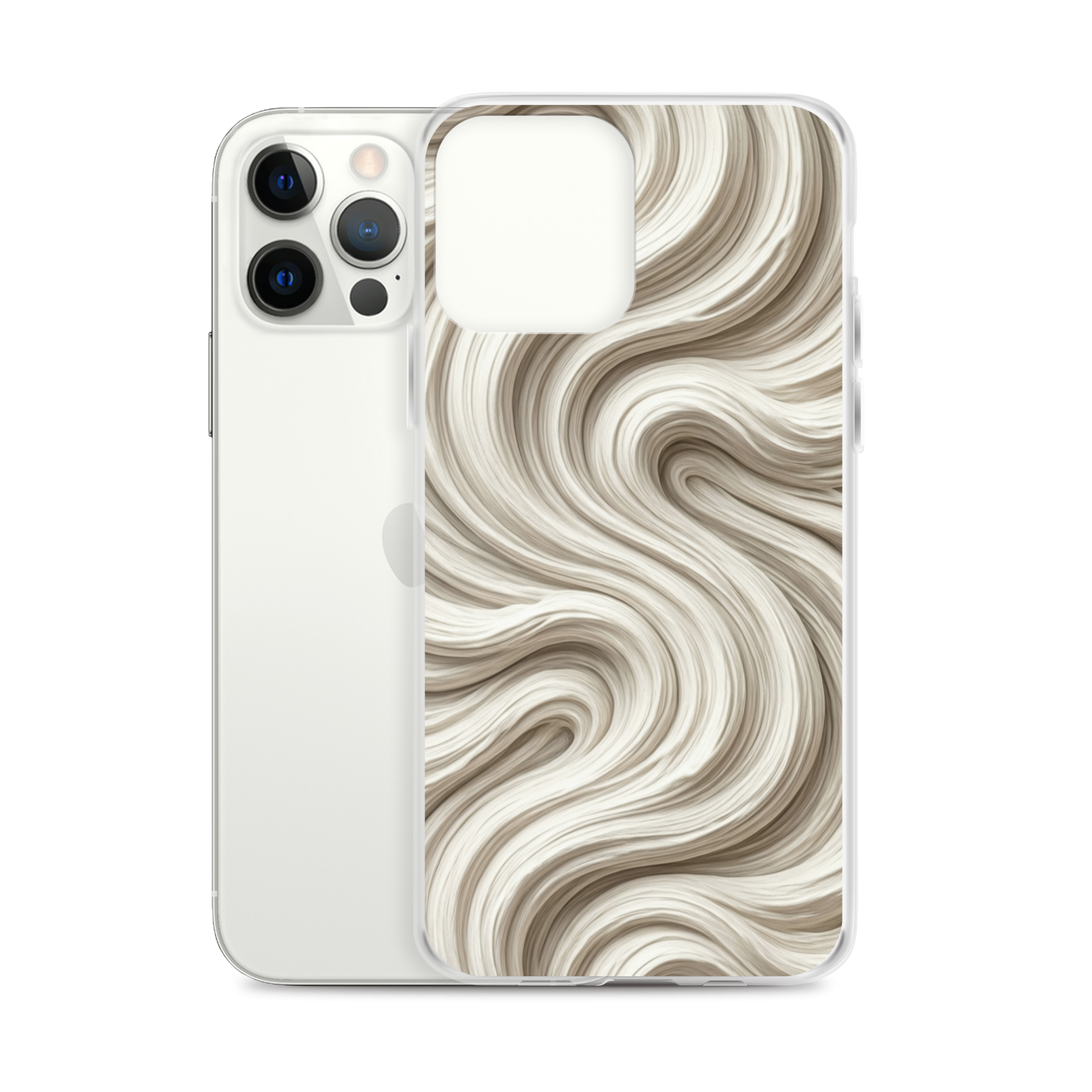 Minimal Flour Swirl Baking Clear Case for iPhone® Bags & Accessories > Phone Cases ZomaModa