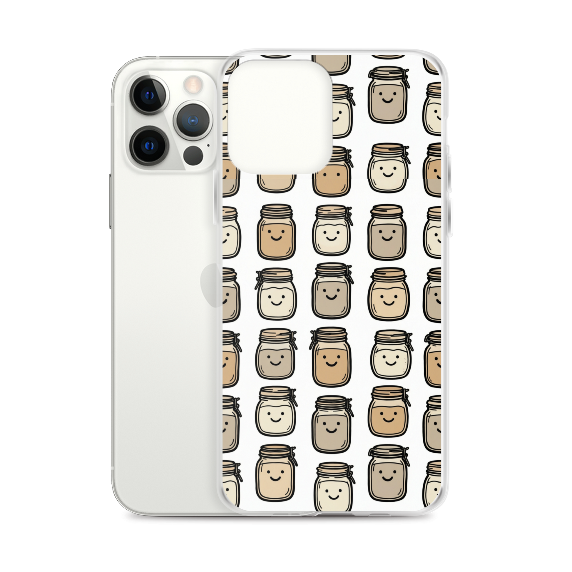 Cute Sourdough Starter Jars Clear Case for iPhone® Bags & Accessories > Phone Cases ZomaModa