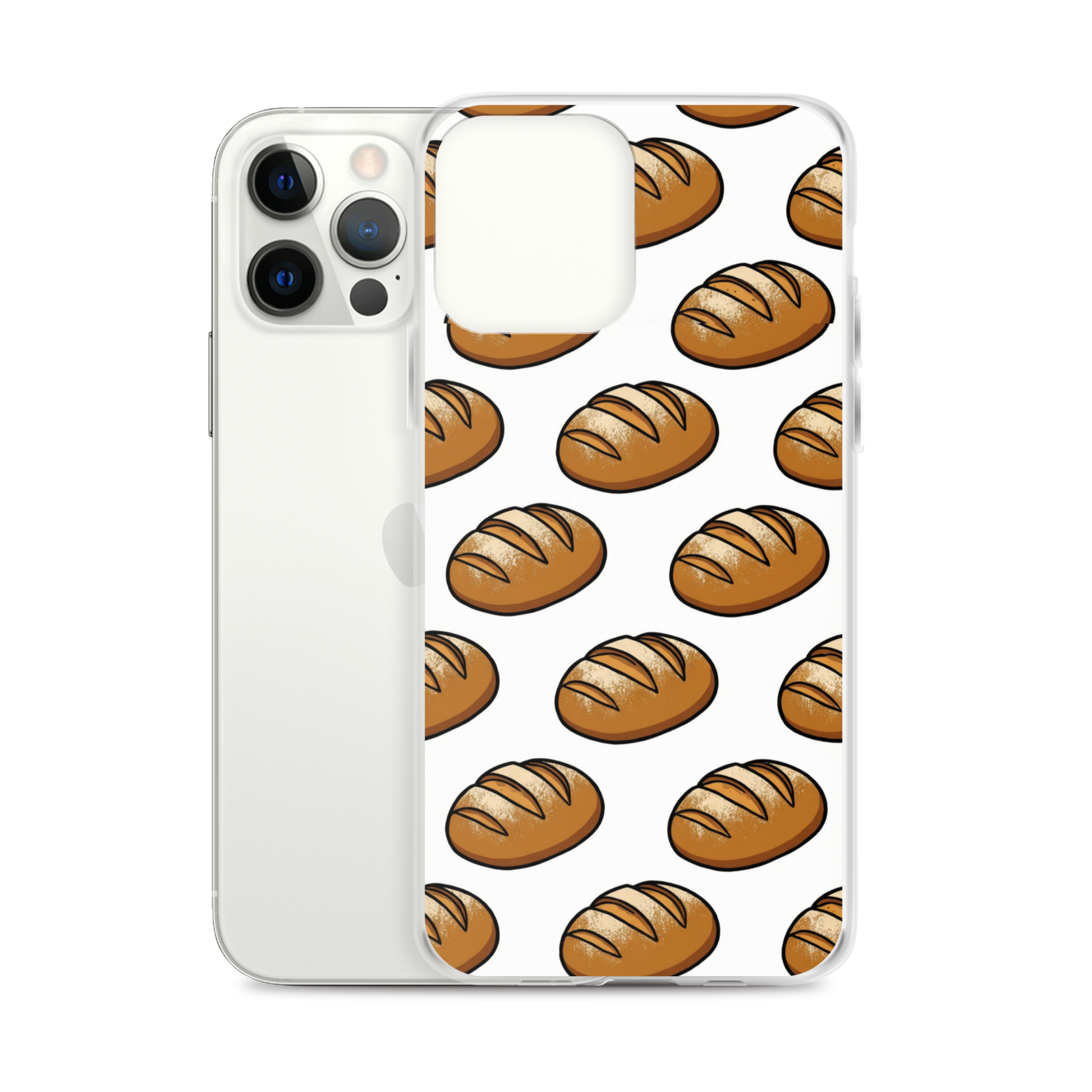 Floating Sourdough Loaves Pattern Clear Case for iPhone® Bags & Accessories > Phone Cases ZomaModa