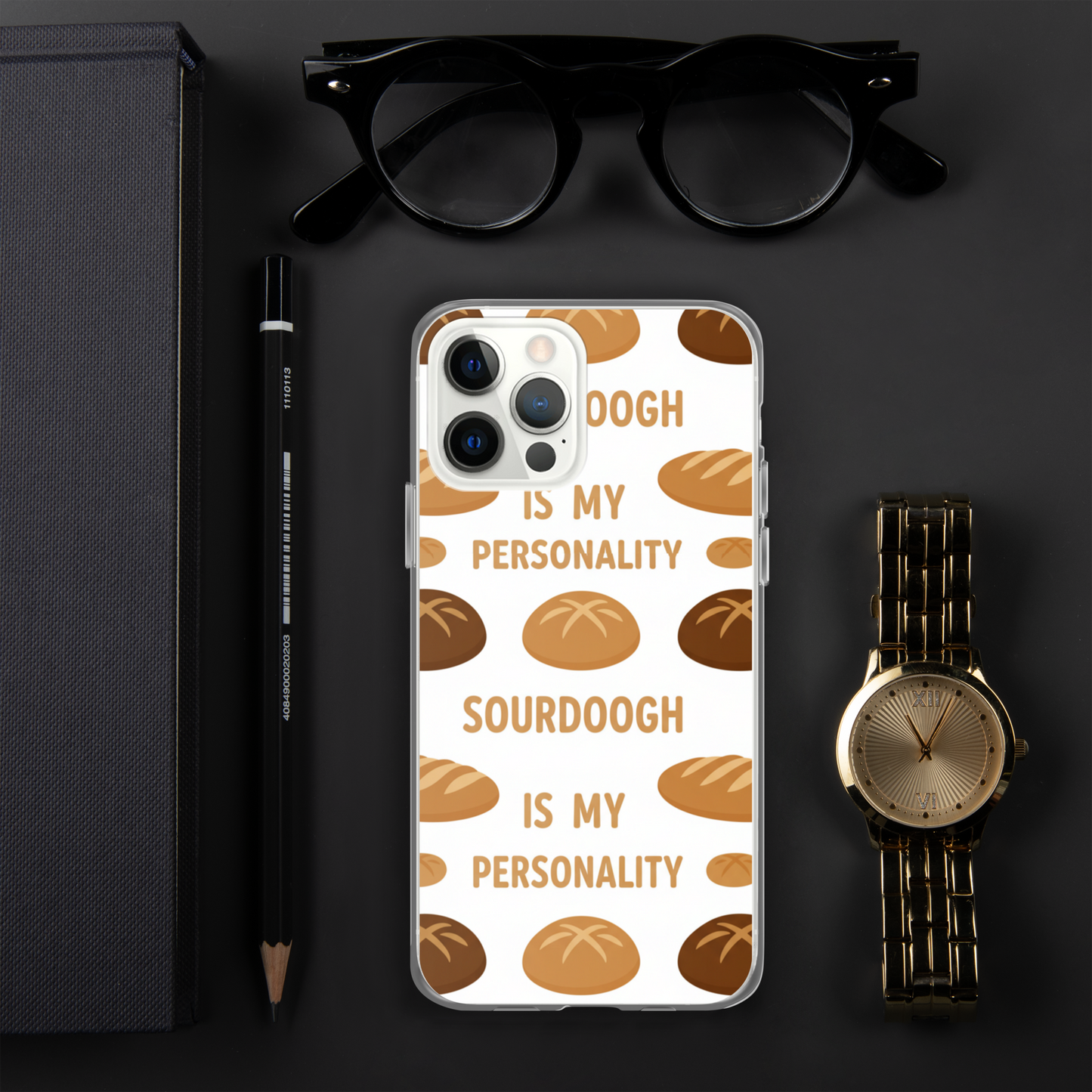 Sourdough Is My Personality Clear Case for iPhone® Bags & Accessories > Phone Cases ZomaModa