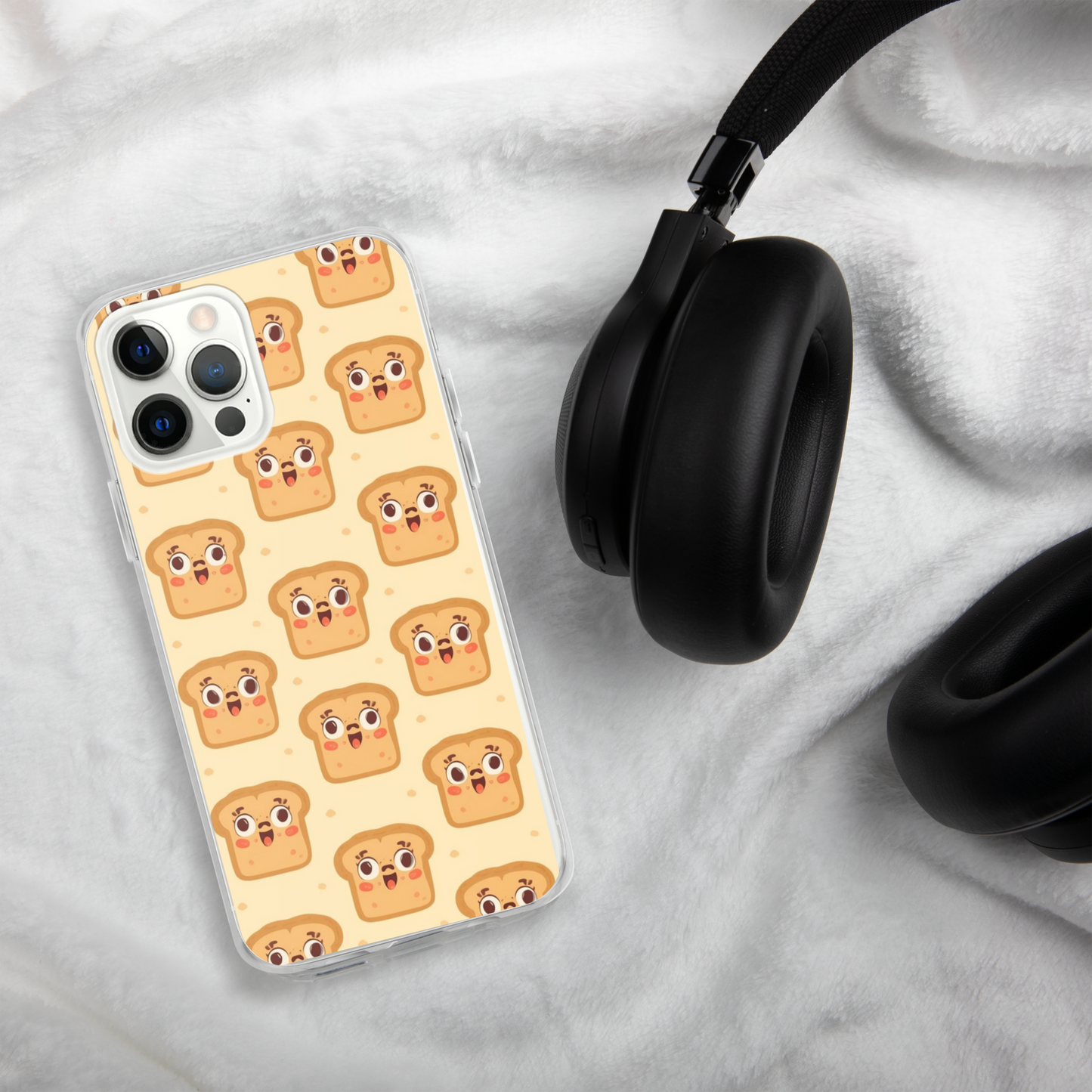 Funny Bread Faces Clear Case for iPhone® Bags & Accessories > Phone Cases ZomaModa