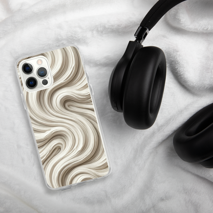 Minimal Flour Swirl Baking Clear Case for iPhone® Bags & Accessories > Phone Cases ZomaModa