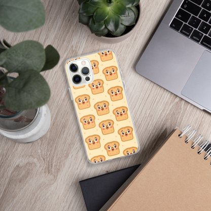 Funny Bread Faces Clear Case for iPhone® Bags & Accessories > Phone Cases ZomaModa