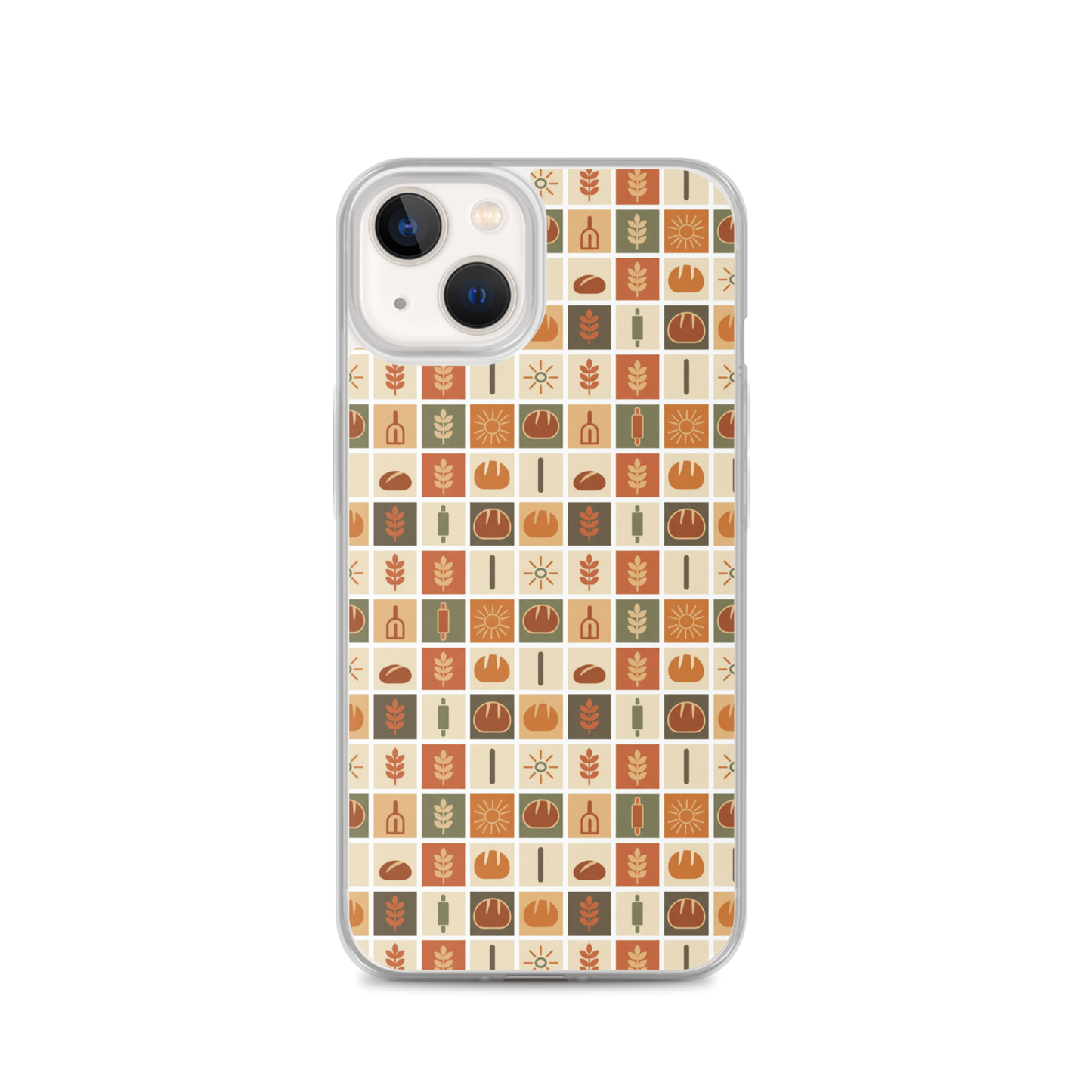 Retro Bread Stamp Clear Case for iPhone® iPhone 13 Bags & Accessories > Phone Cases ZomaModa
