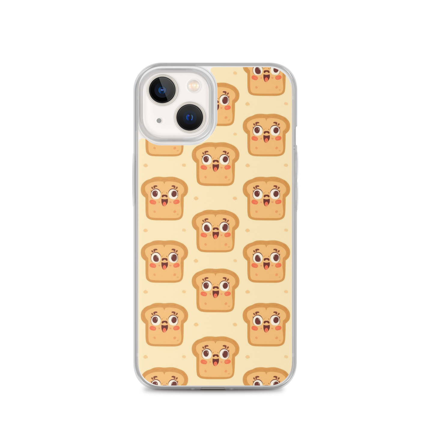 Funny Bread Faces Clear Case for iPhone® iPhone 13 Bags & Accessories > Phone Cases ZomaModa