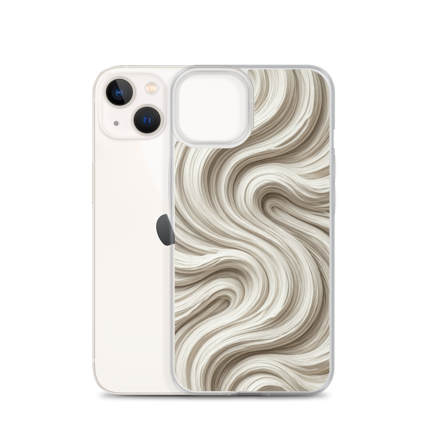 Minimal Flour Swirl Baking Clear Case for iPhone® Bags & Accessories > Phone Cases ZomaModa