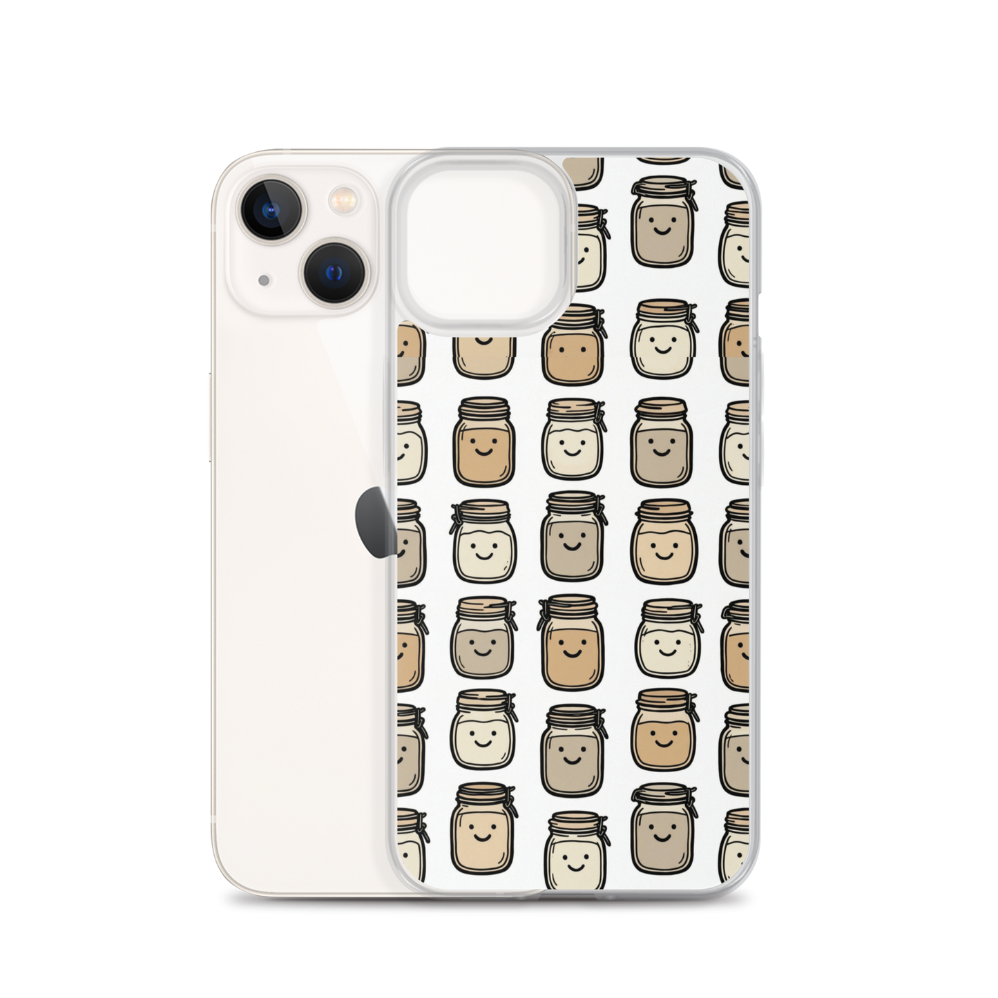 Cute Sourdough Starter Jars Clear Case for iPhone® Bags & Accessories > Phone Cases ZomaModa
