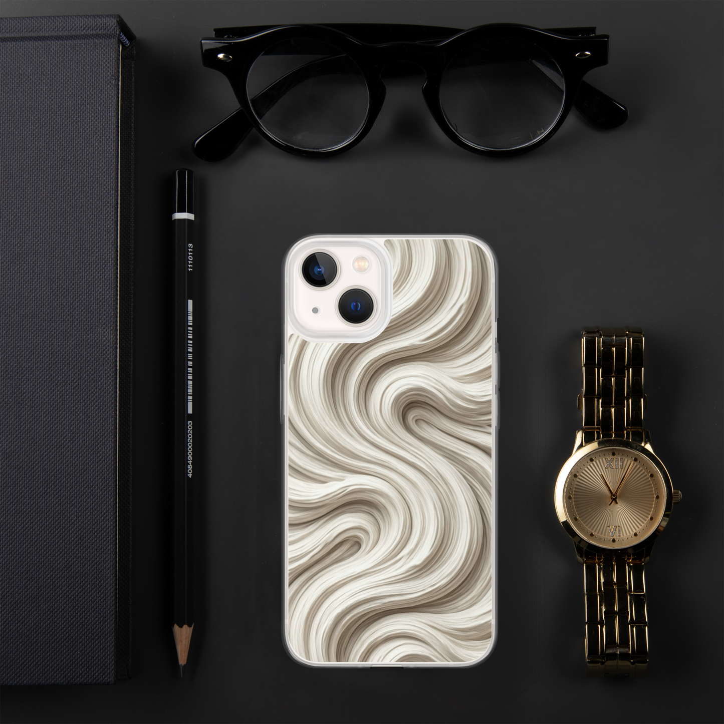 Minimal Flour Swirl Baking Clear Case for iPhone® Bags & Accessories > Phone Cases ZomaModa