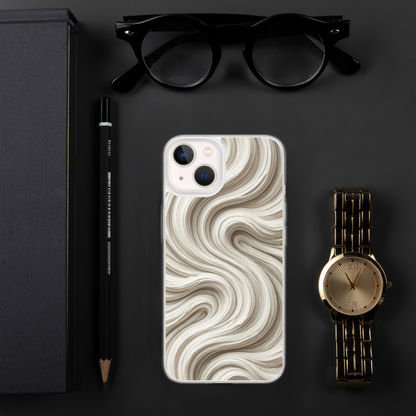 Minimal Flour Swirl Baking Clear Case for iPhone® Bags & Accessories > Phone Cases ZomaModa