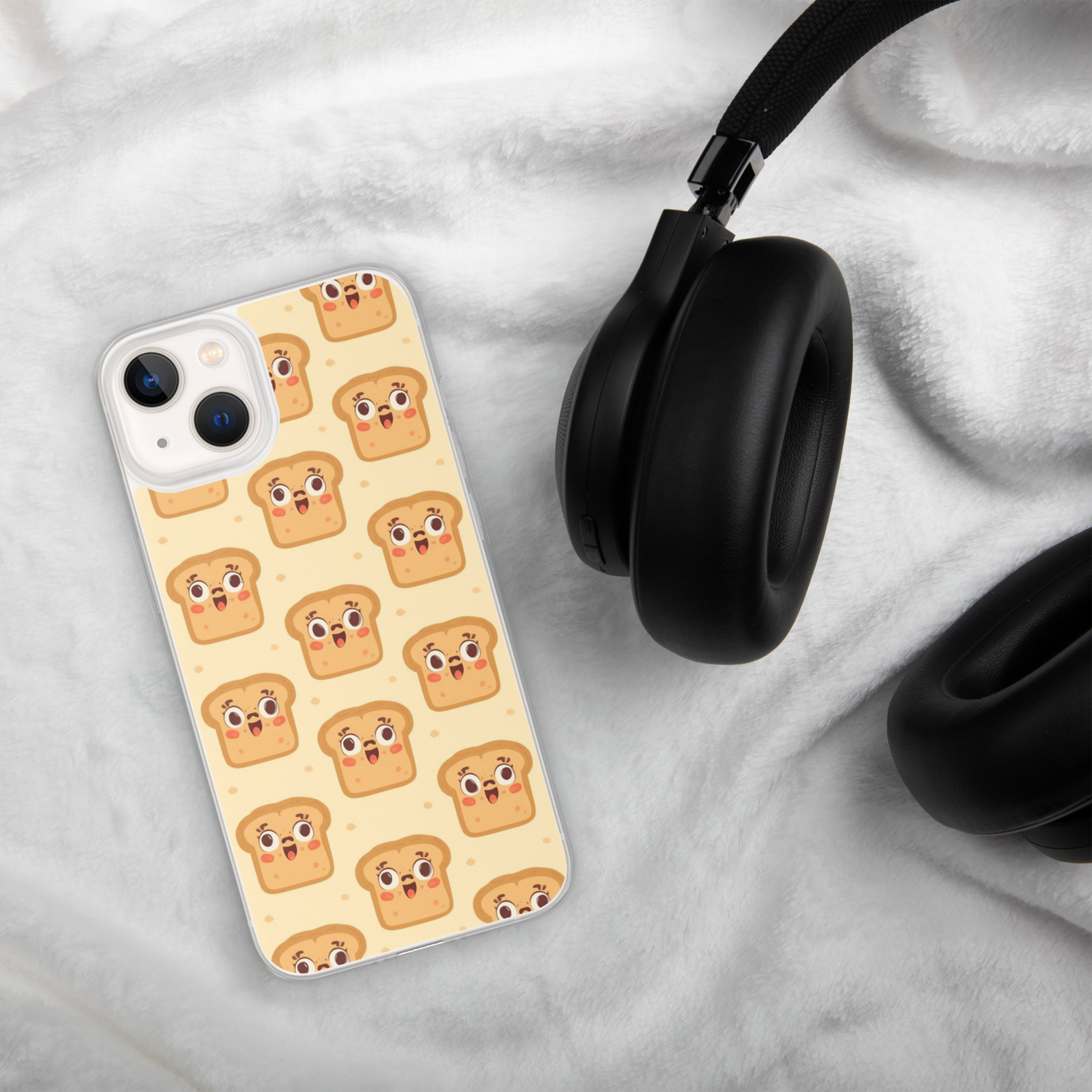 Funny Bread Faces Clear Case for iPhone® Bags & Accessories > Phone Cases ZomaModa