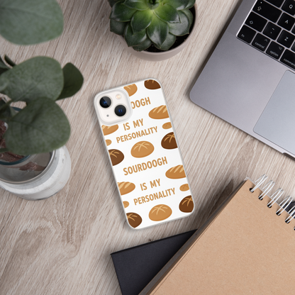 Sourdough Is My Personality Clear Case for iPhone® Bags & Accessories > Phone Cases ZomaModa