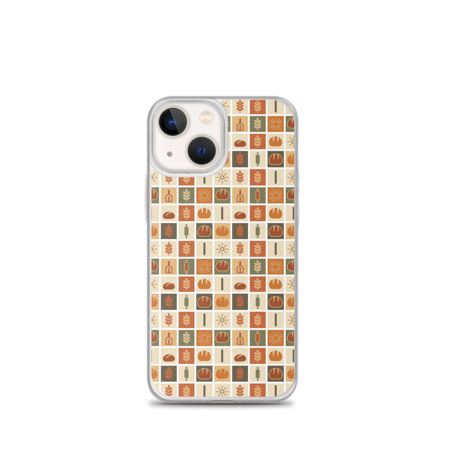 Retro Bread Stamp Clear Case for iPhone® iPhone 13 mini Bags & Accessories > Phone Cases ZomaModa