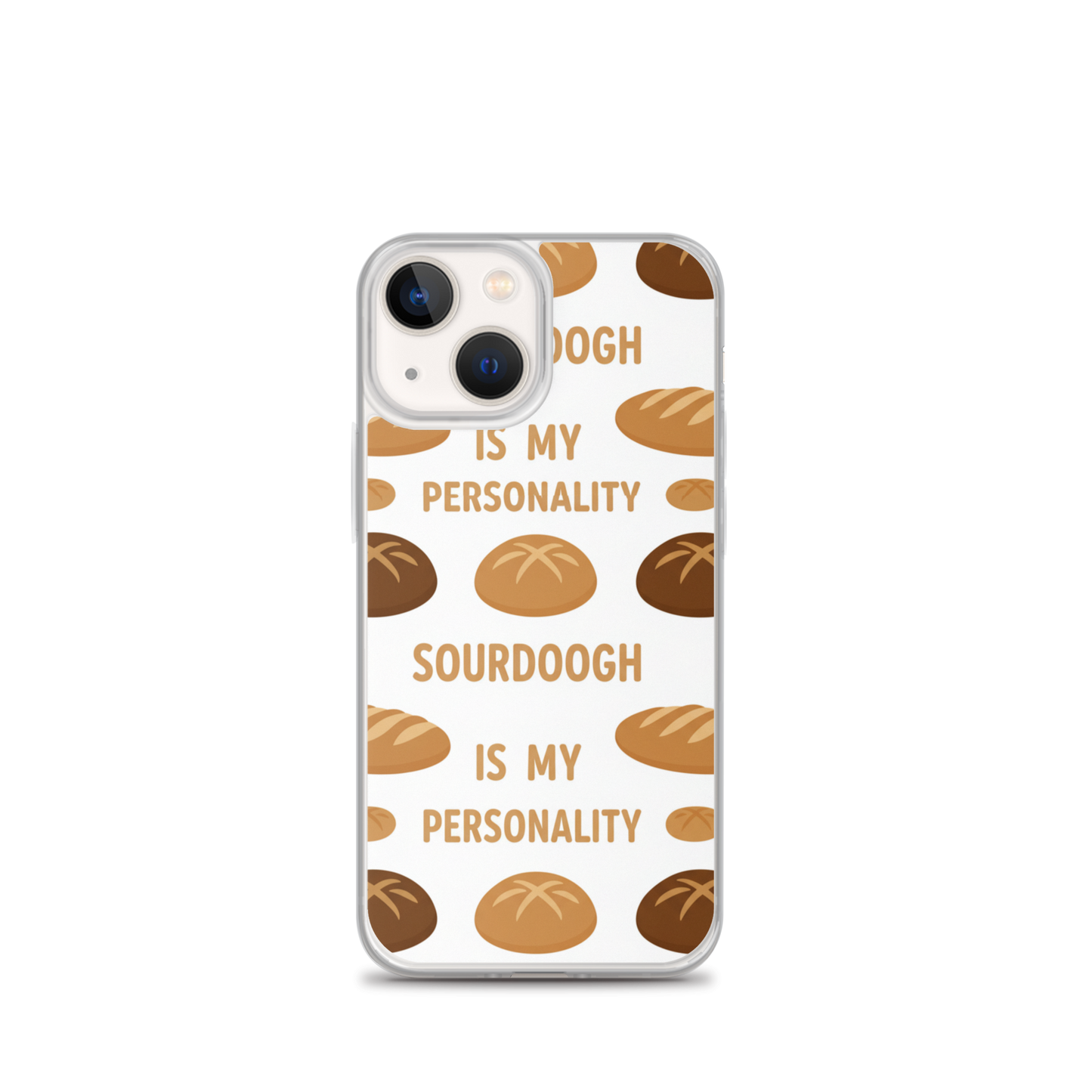 Sourdough Is My Personality Clear Case for iPhone® iPhone 13 mini Bags & Accessories > Phone Cases ZomaModa