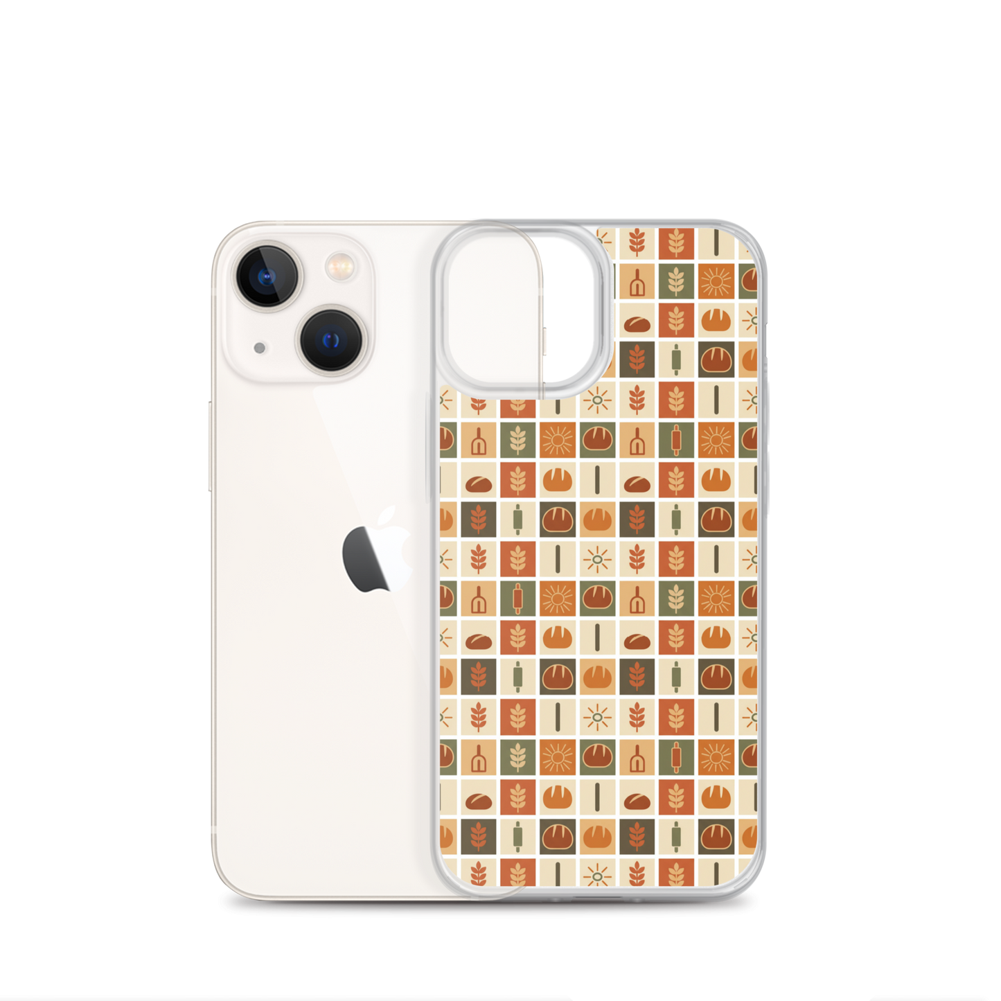 Retro Bread Stamp Clear Case for iPhone® Bags & Accessories > Phone Cases ZomaModa
