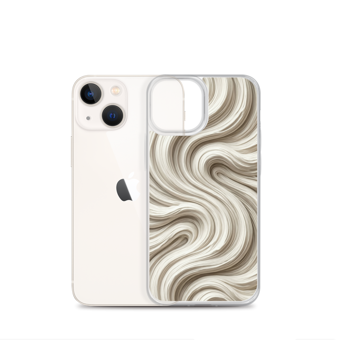 Minimal Flour Swirl Baking Clear Case for iPhone® Bags & Accessories > Phone Cases ZomaModa