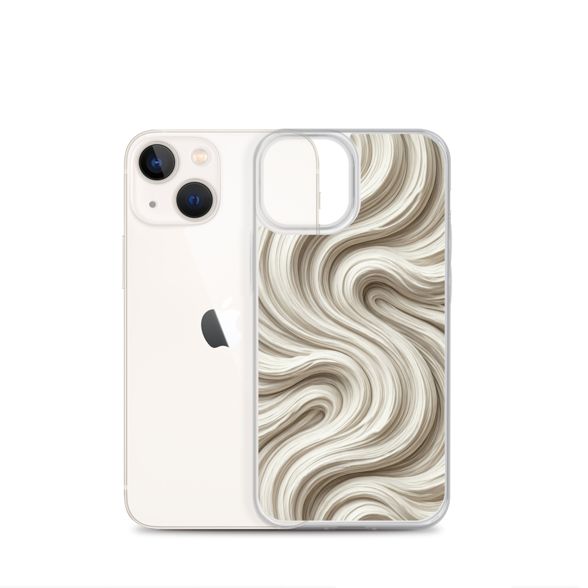 Minimal Flour Swirl Baking Clear Case for iPhone® Bags & Accessories > Phone Cases ZomaModa