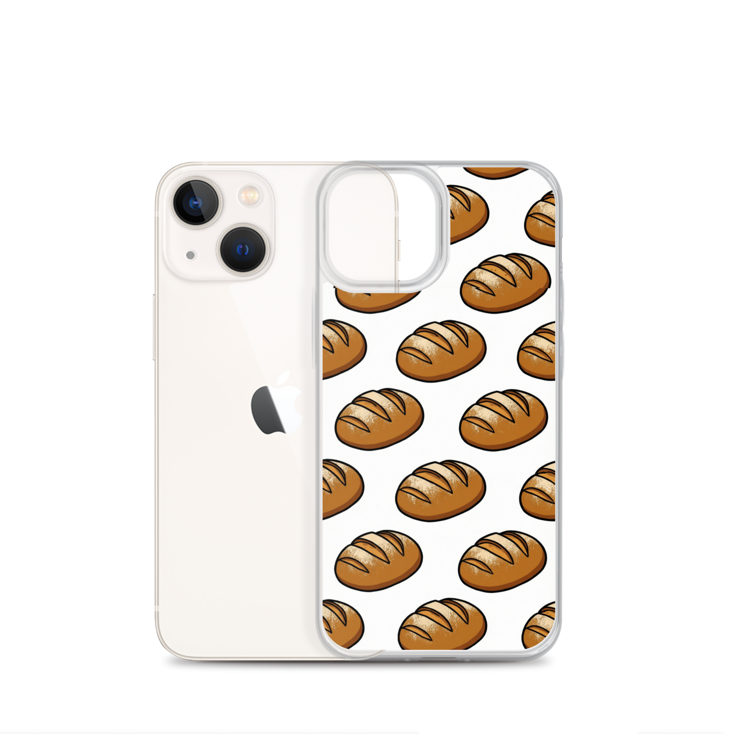 Floating Sourdough Loaves Pattern Clear Case for iPhone® Bags & Accessories > Phone Cases ZomaModa