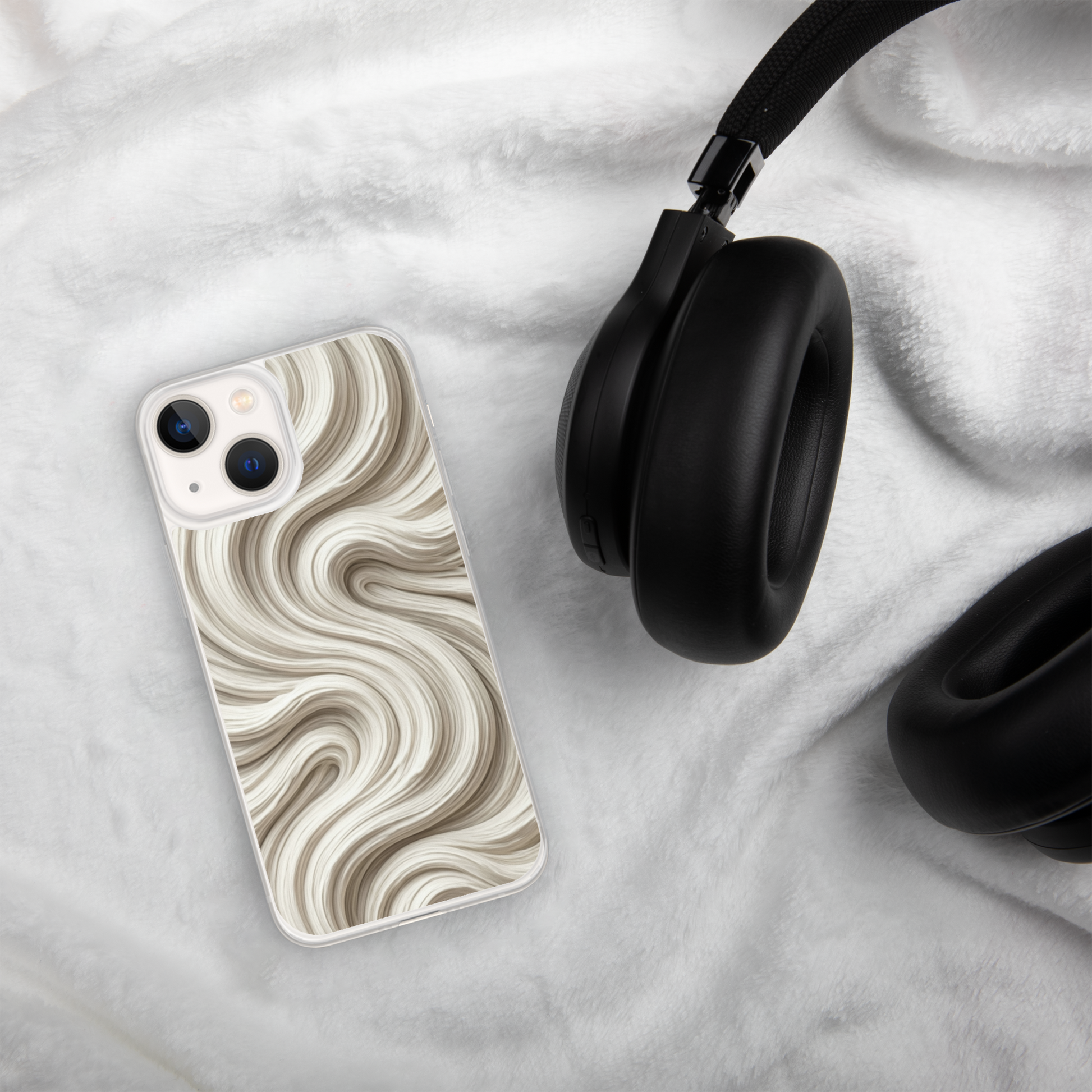 Minimal Flour Swirl Baking Clear Case for iPhone® Bags & Accessories > Phone Cases ZomaModa